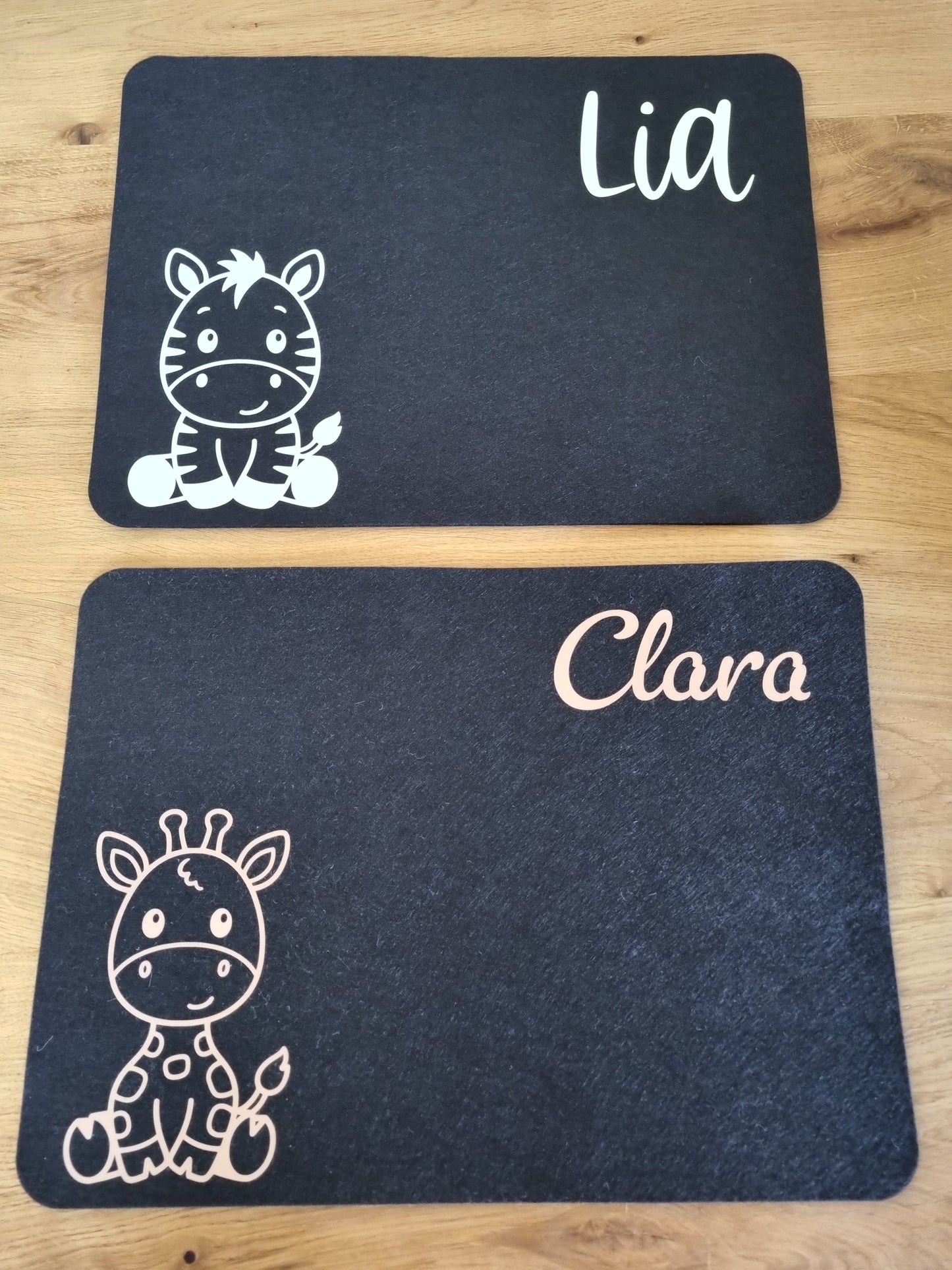 Filzplatzset Kinder personalisiert