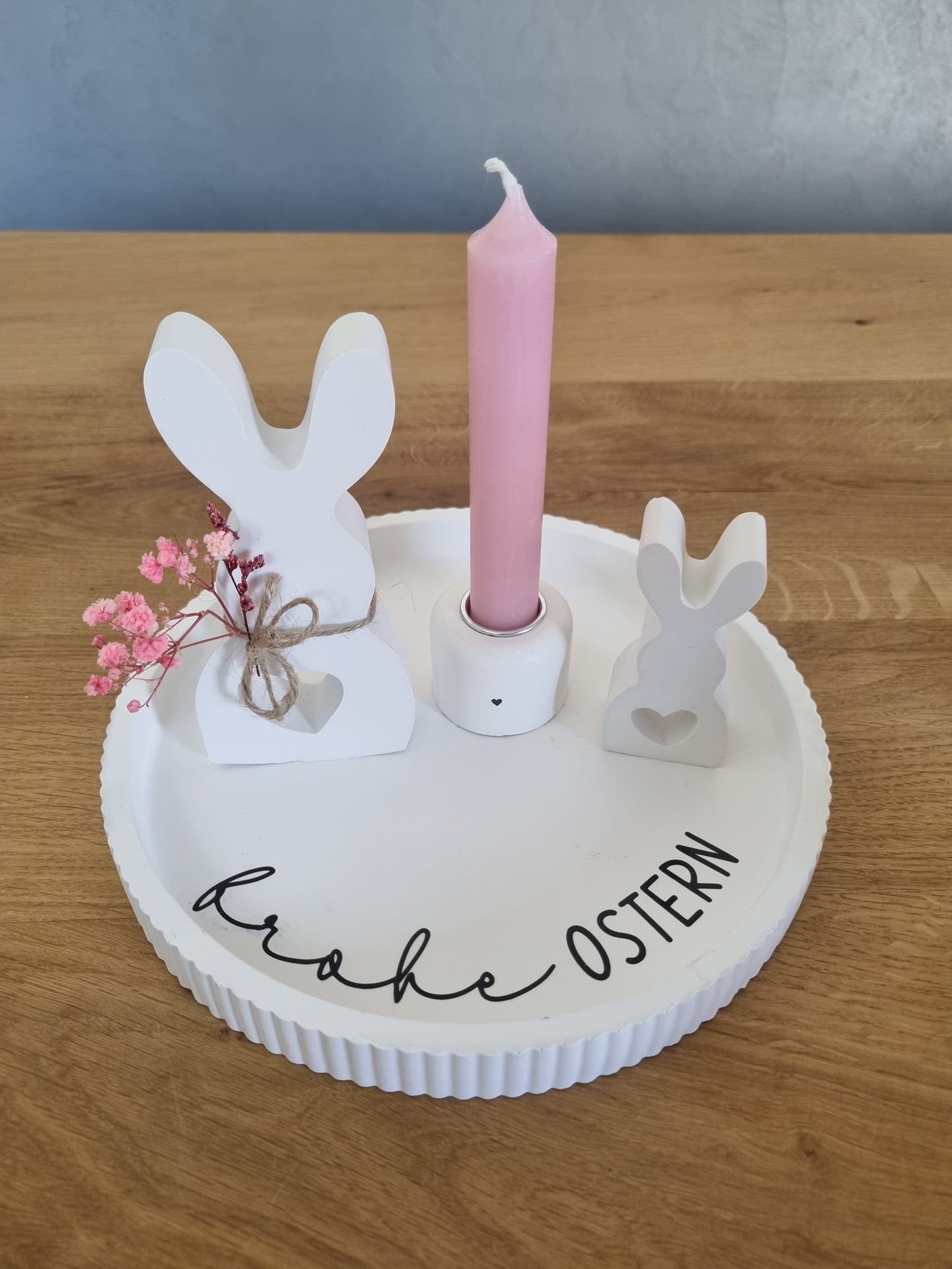 Osterteller aus Gips