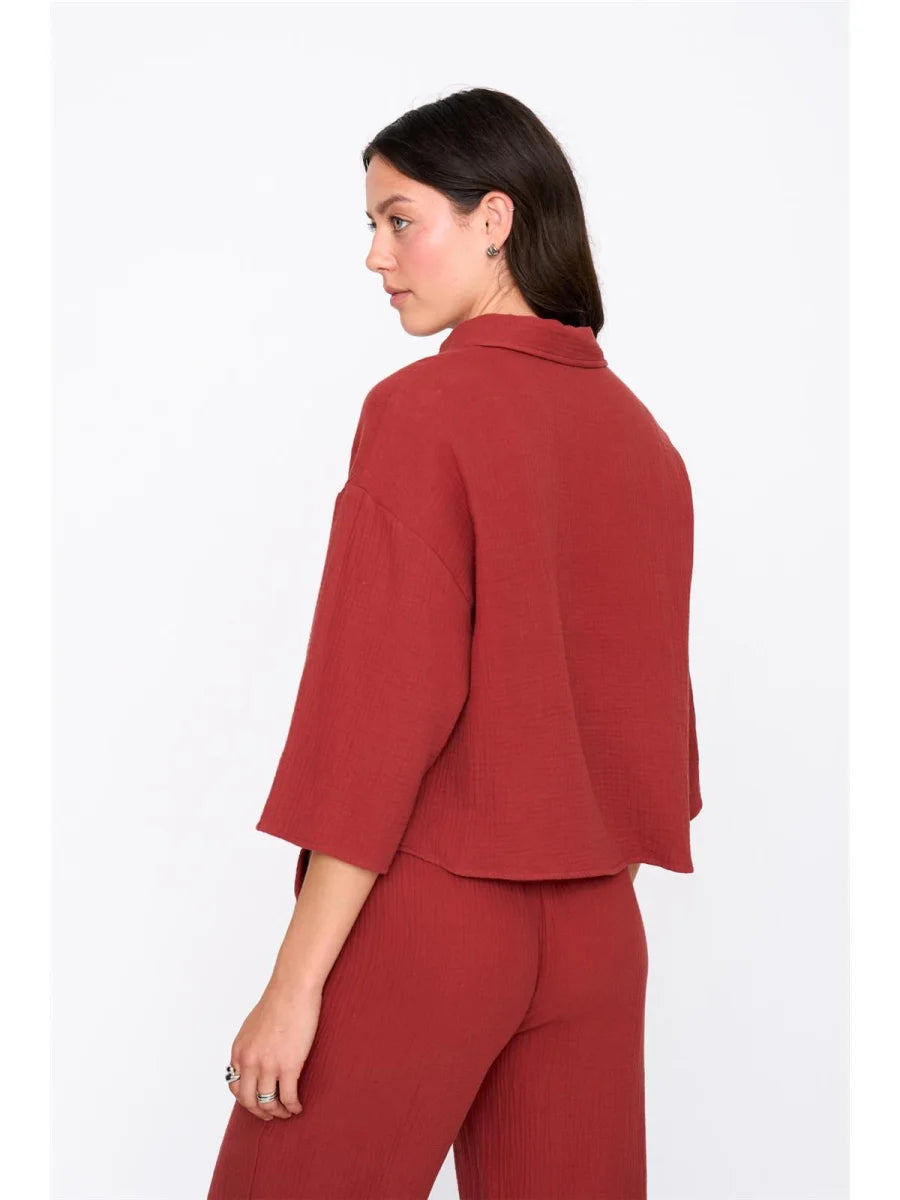 24Colours | Musselin Bluse | Damen