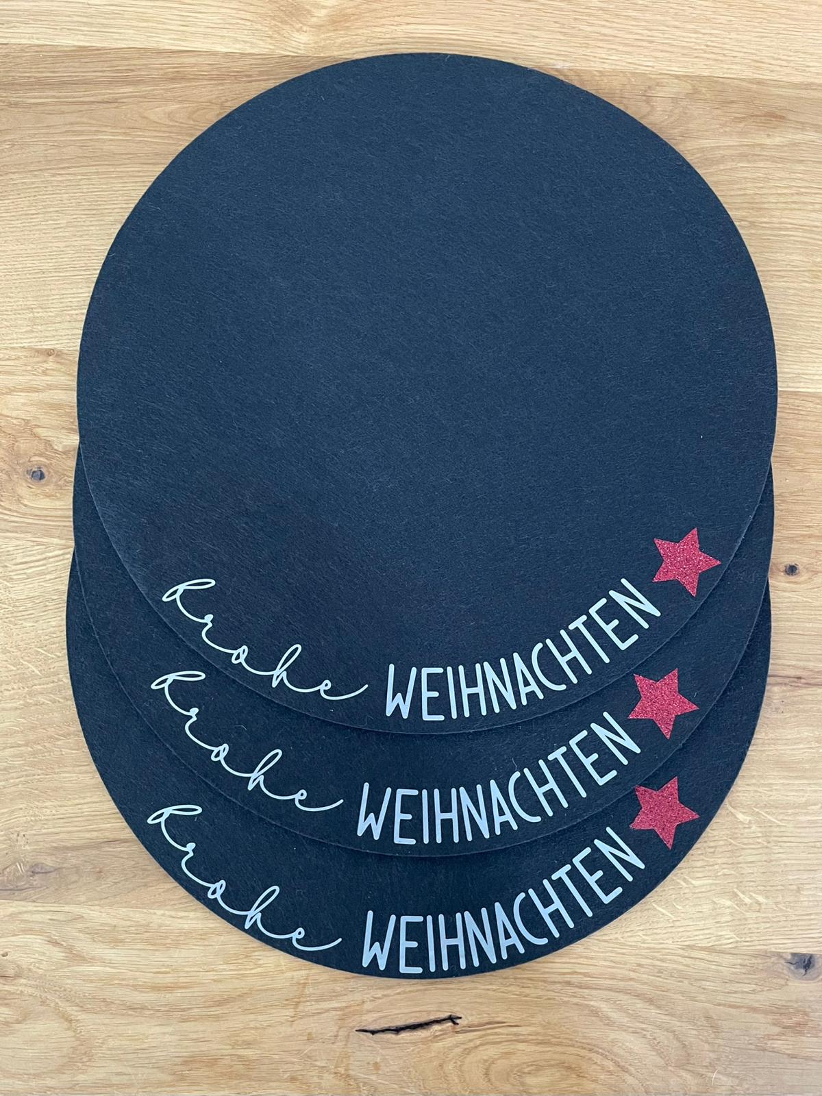 Platzset rund Weihnachten | Frau Plotterich