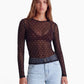 24Colours | Mesh Shirt mit Punkten | Damen