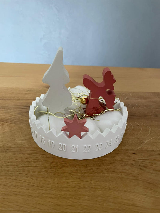 Adventskalender aus Gips | Frau Plotterich