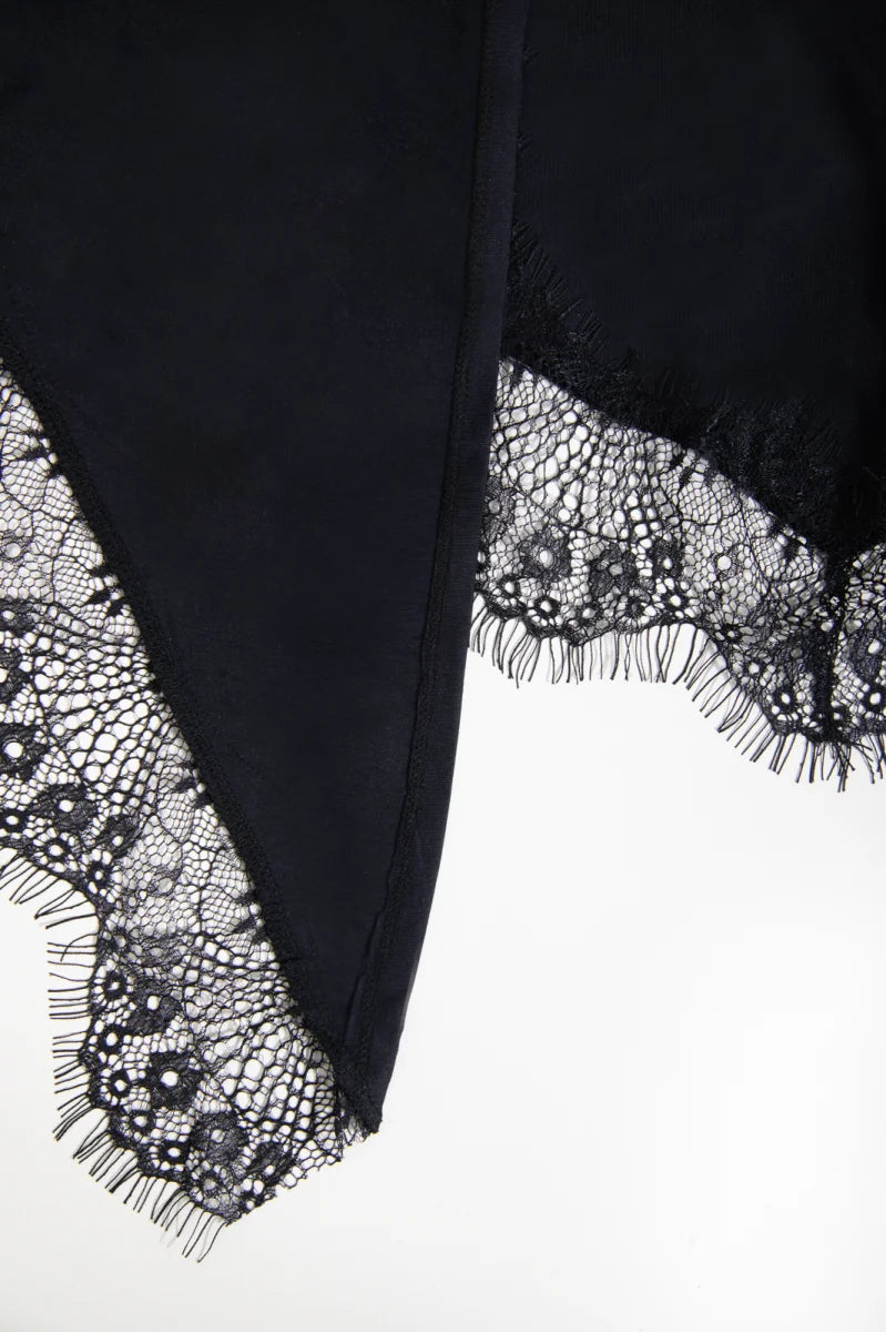 24Colours | Schal mit Spitze | Damen