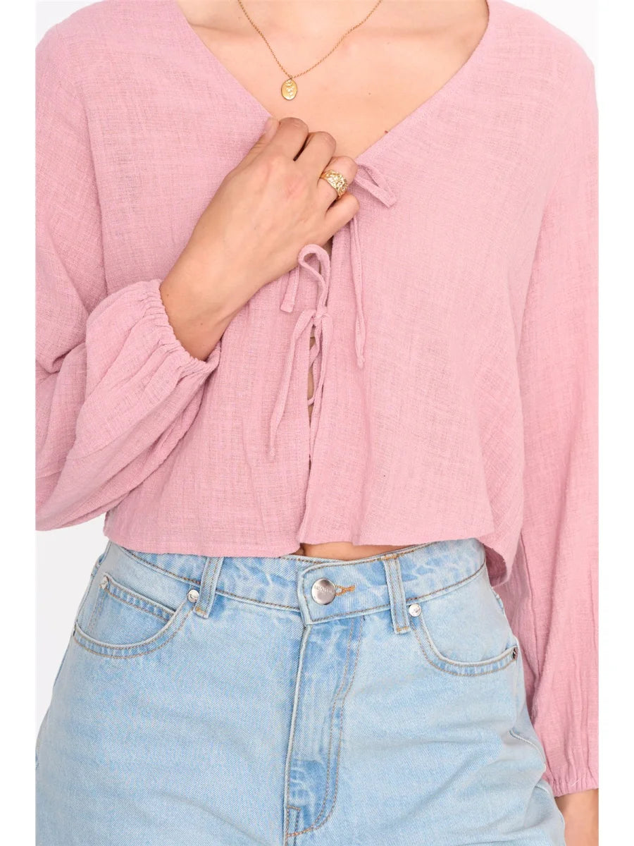 24Colours | Bluse aus Baumwolle | Damen