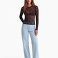 24Colours | Mesh Shirt mit Punkten | Damen
