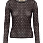 24Colours | Mesh Shirt mit Punkten | Damen
