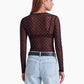 24Colours | Mesh Shirt mit Punkten | Damen