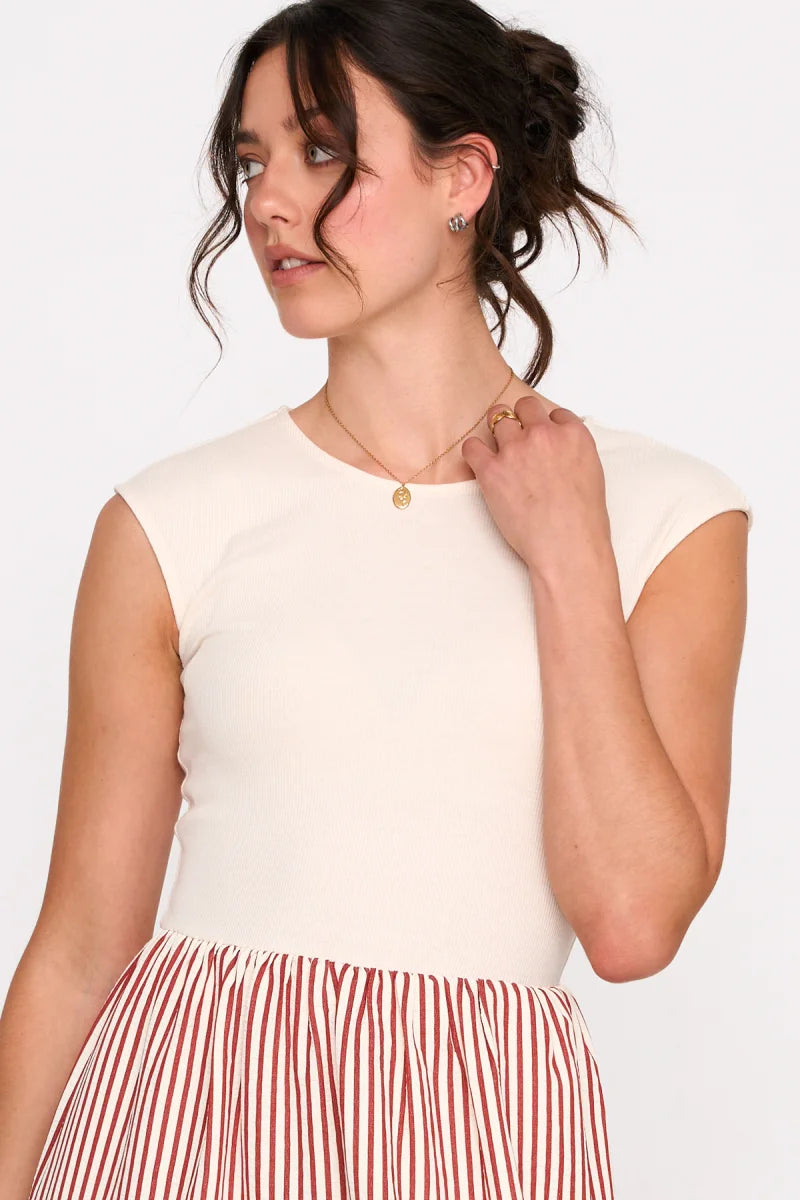 24Colours | Gestreiftes Kleid | Damen