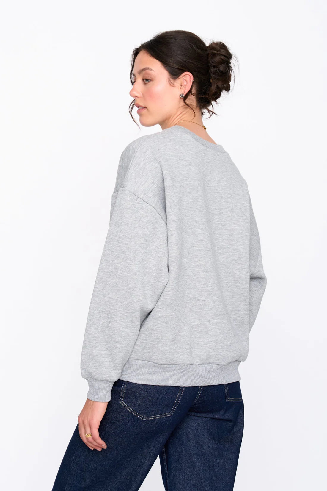 24Colours | Sweatshirt in grau | Damen