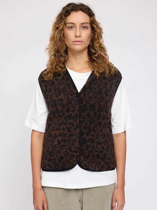 MAZINE | Printed Teddy Fleece Vest | Damen