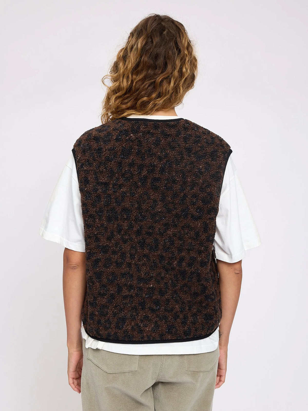 MAZINE | Printed Teddy Fleece Vest | Damen