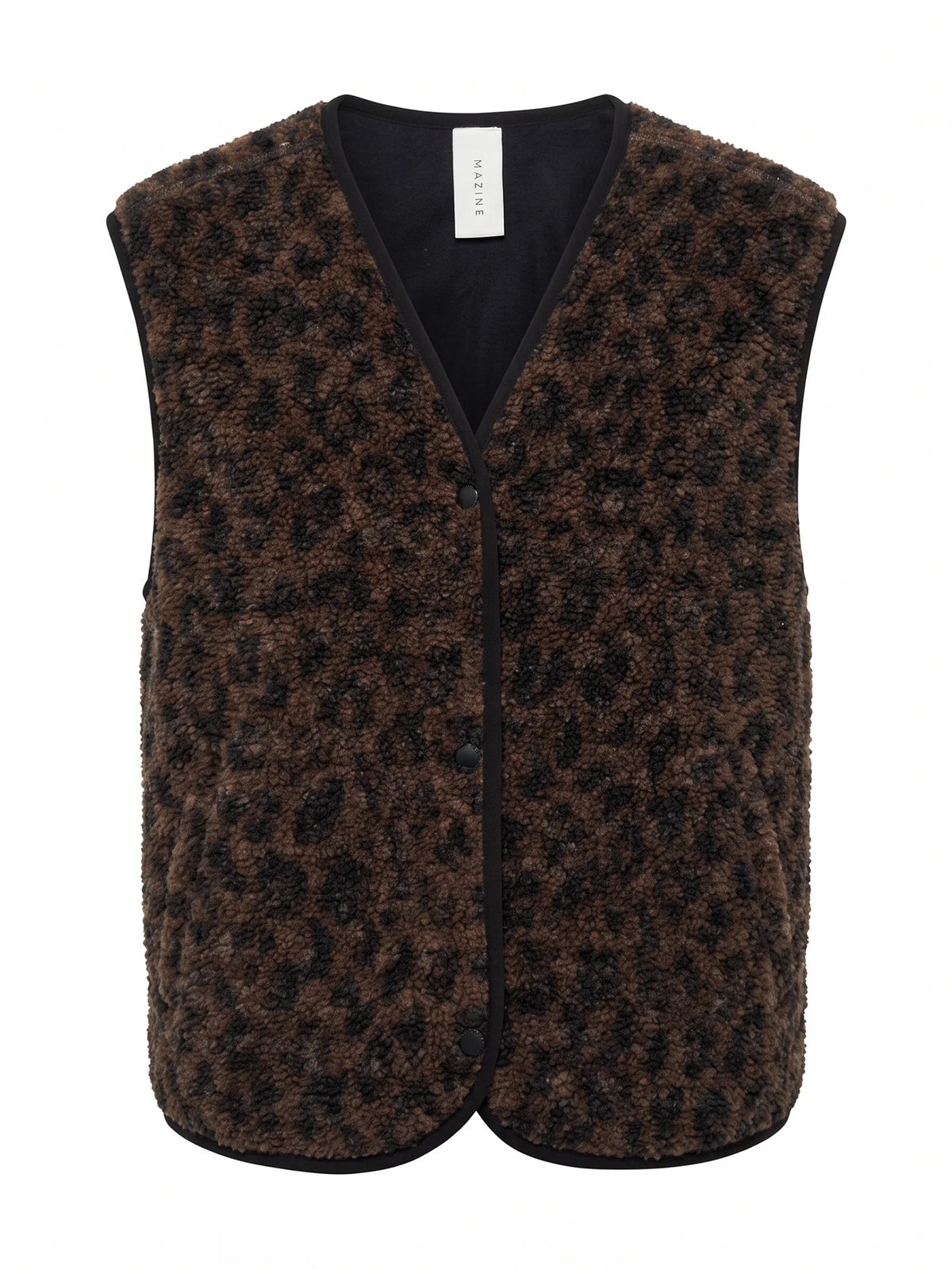 MAZINE | Printed Teddy Fleece Vest | Damen